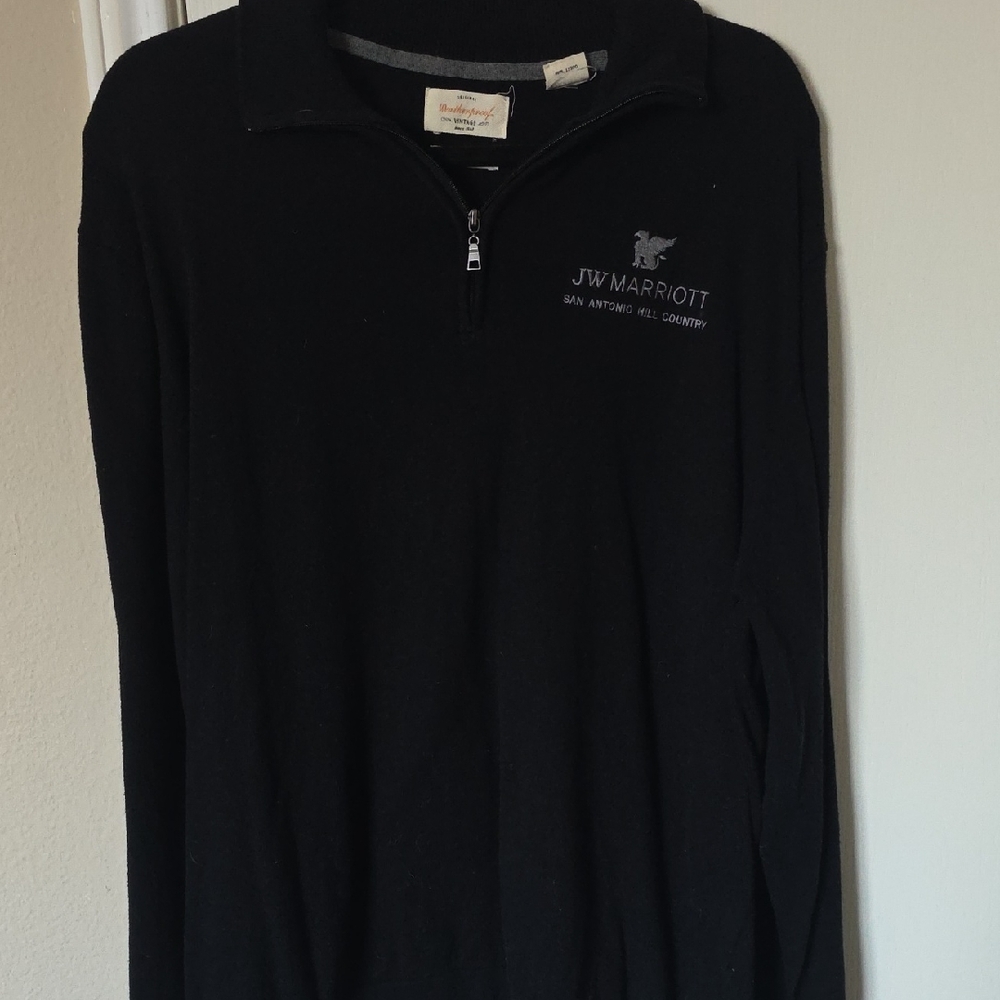Weatherproof Black Zip Up Sweater
